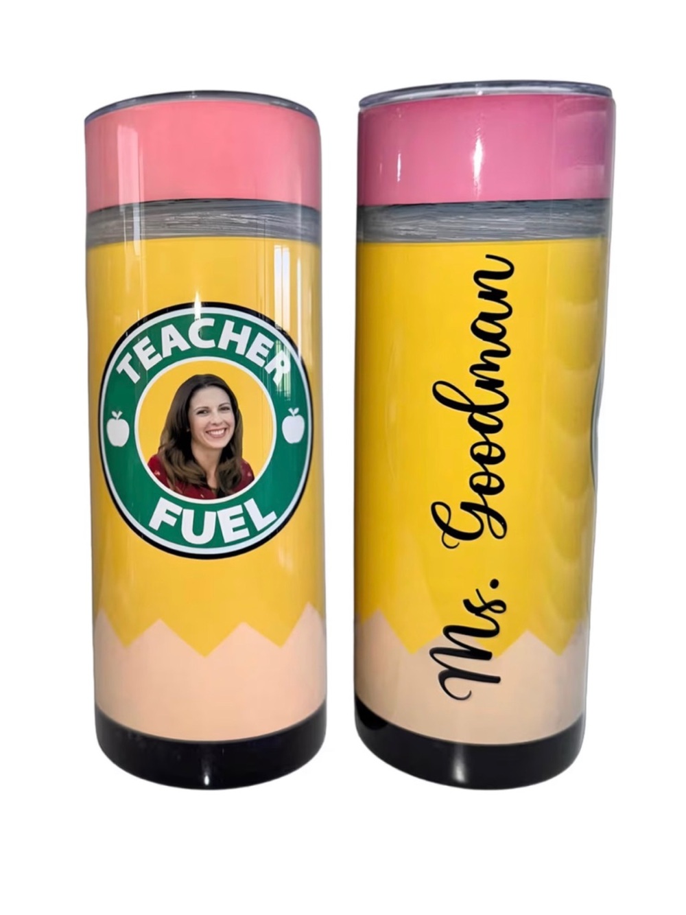 Custom teacher tumbler cup with name and picture , teacher appreciation week